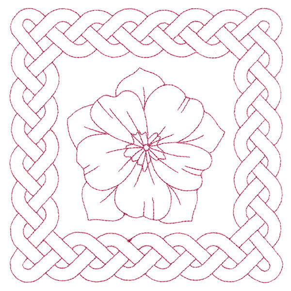 Knotwork and Blooms - Cosmos (Double Run)