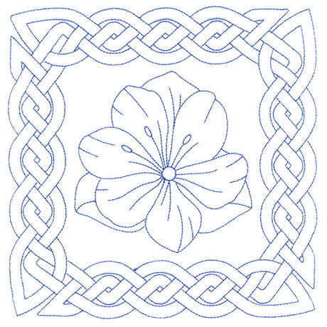 Knotwork and Blooms - Snow Crocus (Double Run)