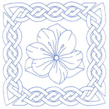 Knotwork and Blooms - Snow Crocus (Double Run)