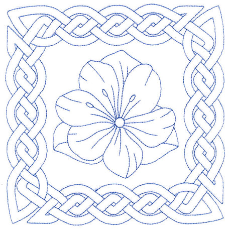 Knotwork and Blooms - Snow Crocus (Double Run)