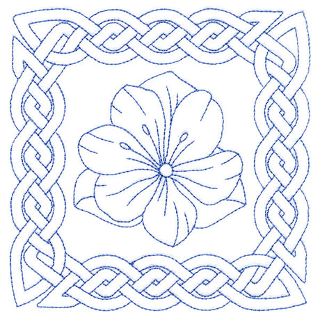 Knotwork and Blooms - Snow Crocus (Double Run)