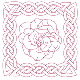 Knotwork and Blooms - African Violet (Double Run)