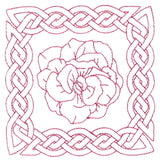 Knotwork and Blooms - African Violet (Double Run)