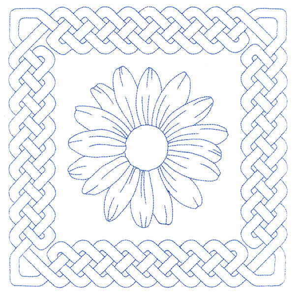 Knotwork and Blooms - Daisy (Double Run)