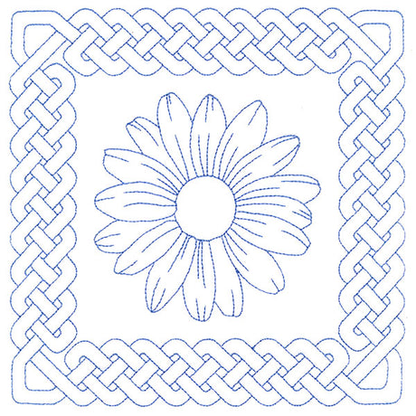 Knotwork and Blooms - Daisy (Double Run)