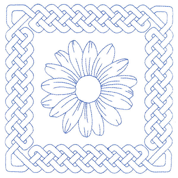 Knotwork and Blooms - Daisy (Double Run)