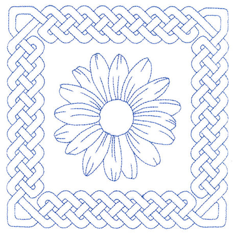 Knotwork and Blooms - Daisy (Double Run)