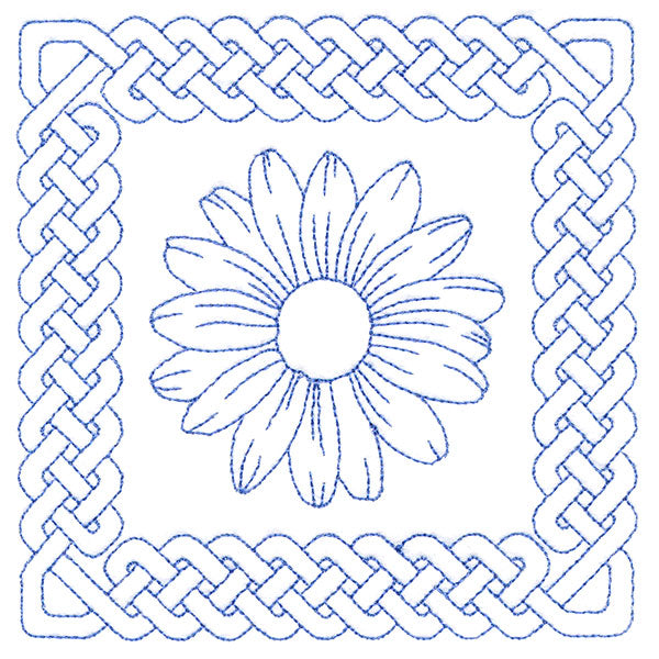 Knotwork and Blooms - Daisy (Double Run)