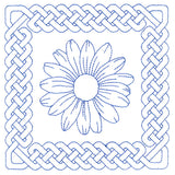 Knotwork and Blooms - Daisy (Double Run)