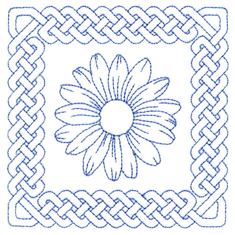 Knotwork and Blooms - Daisy (Double Run)