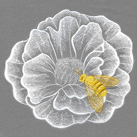 Elegance in Bloom Bee