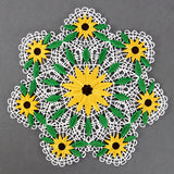 Black Eyed Susan Doily (Battenburg Lace)