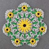 Black Eyed Susan Doily (Battenburg Lace)