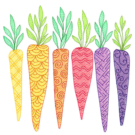 Rooting For You Carrots Border
