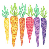 Rooting For You Carrots Border
