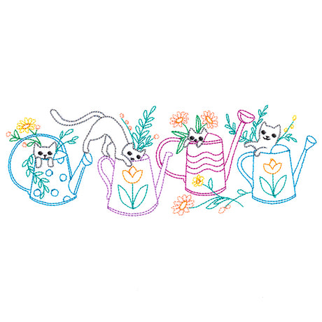 Gardening With Cats Border