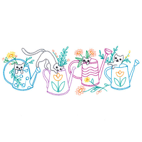 Gardening With Cats Border