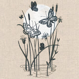 Under the Moonlight Pond Scene