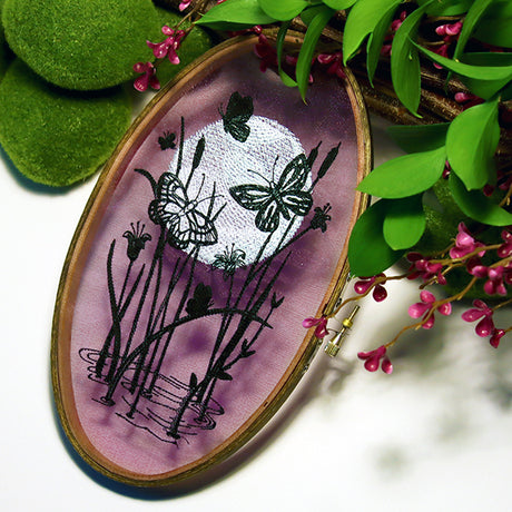 Under the Moonlight Pond Scene