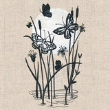 Under the Moonlight Pond Scene