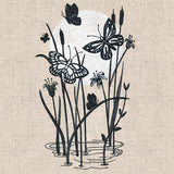 Under the Moonlight Pond Scene