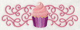 Sweet Cupcake in Filigree Border