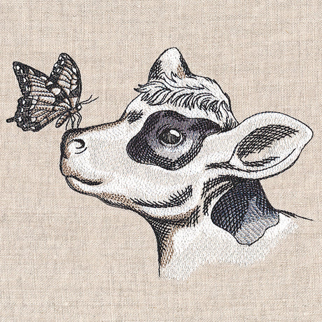 Poised Monarch & Cow