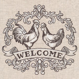 Fancy Welcome Chicken Crest