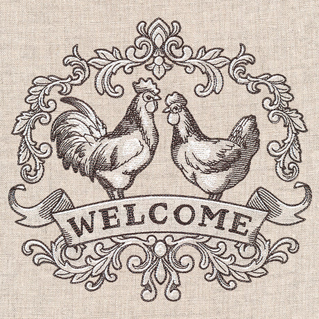 Fancy Welcome Chicken Crest