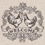Fancy Welcome Chicken Crest