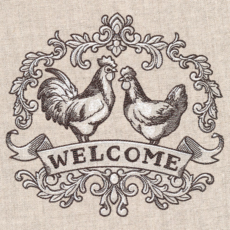 Fancy Welcome Chicken Crest