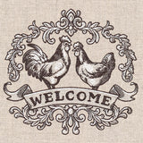 Fancy Welcome Chicken Crest