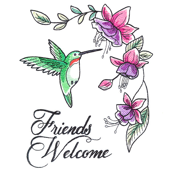 Friends Welcome Hummingbird