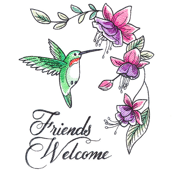 Friends Welcome Hummingbird