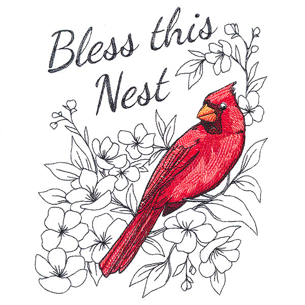 Bless This Nest Cardinal