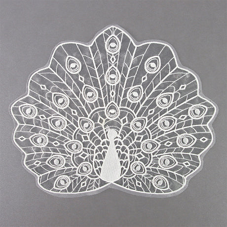 Opulent Peacock Doily (Organza)