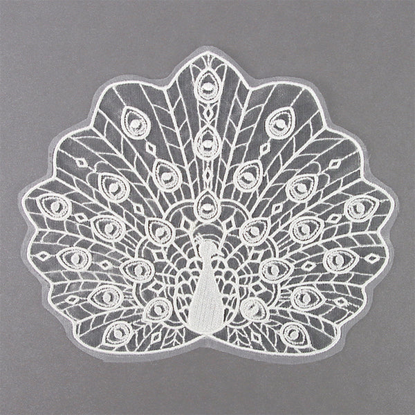 Opulent Peacock Doily (Organza)