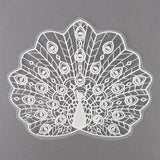 Opulent Peacock Doily (Organza)