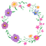 A Stitch of Blooms Wreath