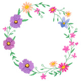 A Stitch of Blooms Wreath