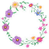 A Stitch of Blooms Wreath