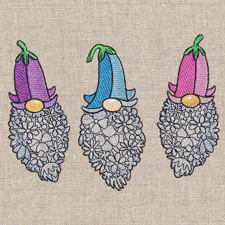 Garden Glory Gnomes Trio