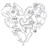 I Love You Meowy Much Cat Heart