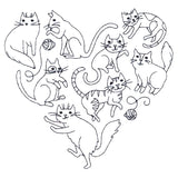 I Love You Meowy Much Cat Heart