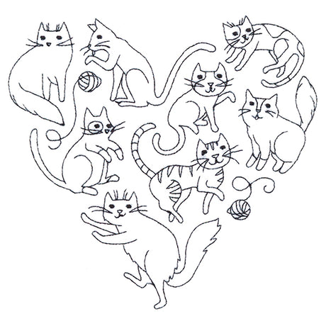 I Love You Meowy Much Cat Heart