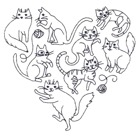 I Love You Meowy Much Cat Heart