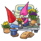 Flower Market Gnome Retro Truck