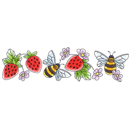 Bees & Berries Border