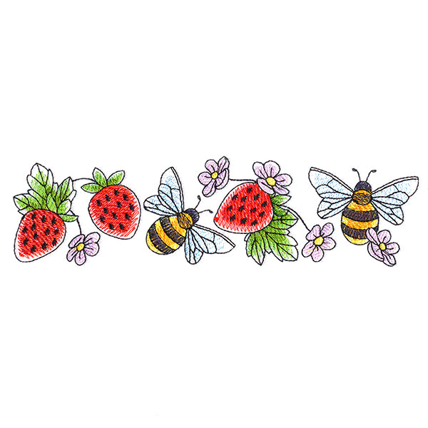 Bees & Berries Border