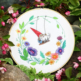 Gnome in the Garden Wreath